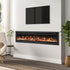 70/80/100 Inch 12 Flame Colours Wall Mounted and Freestanding Electric Fireplace with Remote Control