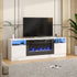 70 Inch TV Stand Electric Fireplace Suite with Flame and Lighting Colours Setting