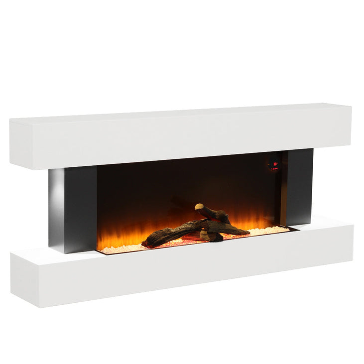 Contemporary Wall Mounted/Freestanding Fireplace Mantel for Living Room