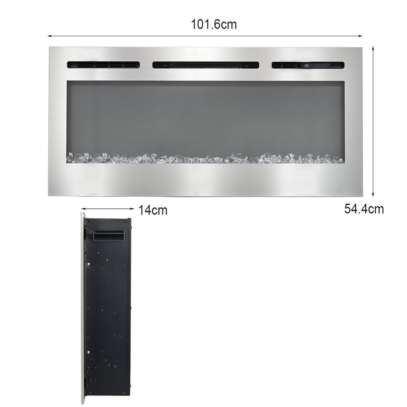 36/40/60 inch Linear Recessed/Wall Mounted Electric Fireplace