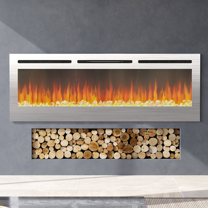 36/40/60 inch Linear Recessed/Wall Mounted Electric Fireplace