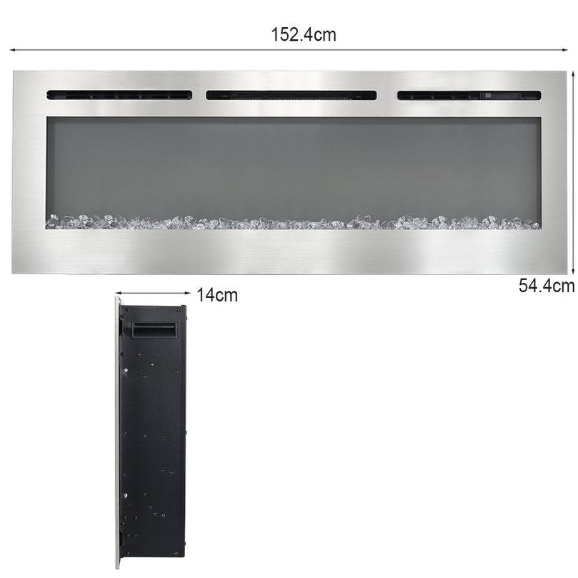 36/40/60 inch Linear Recessed/Wall Mounted Electric Fireplace