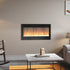40/50/60 Inch Wall Mounted Recessed Electric Fireplace With 12 LED Flame Colors