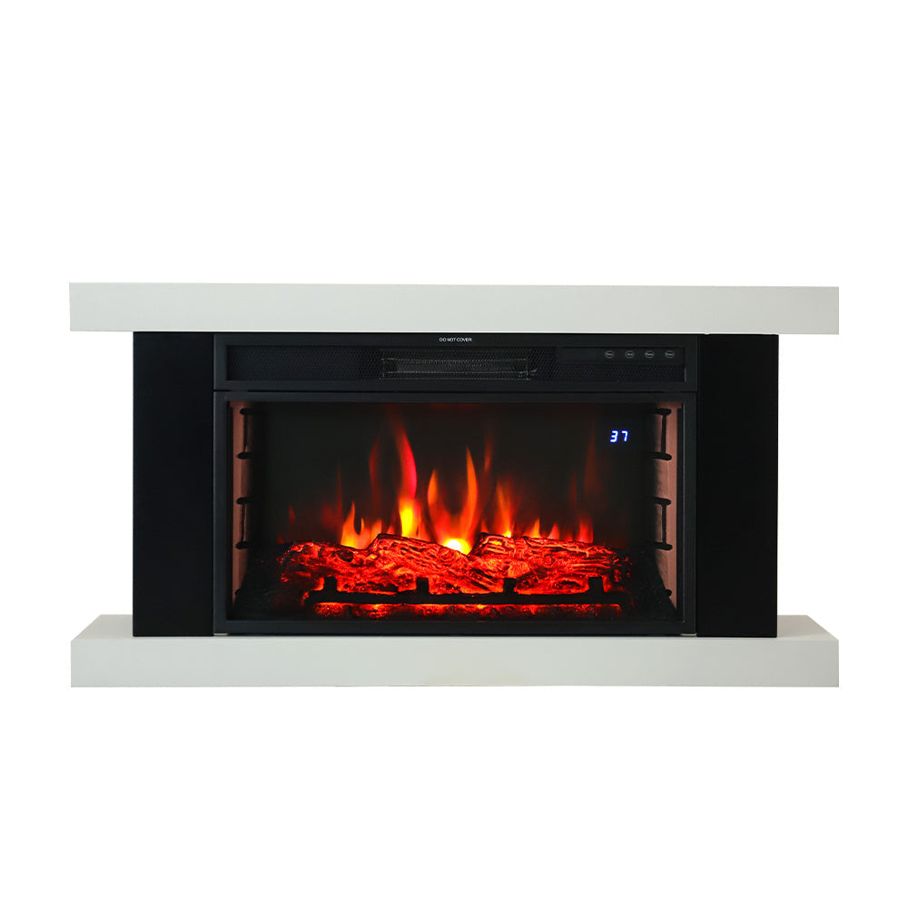 1KW / 2KW Contemporary Wooden Electric Fireplace Mantel with Remote Control