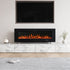 50/60/72 Inch Wall Mounted Electric Fireplace with 9 Colour and 5 Brightness Setting