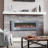 50/60/72 Inch Wall Mounted Electric Fireplace with 9 Colour and 5 Brightness Setting