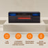 70 Inch TV Stand Electric Fireplace Suite with Flame and Lighting Colours Setting
