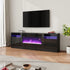 70 Inch TV Stand Electric Fireplace Suite with Flame and Lighting Colours Setting
