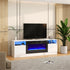 70 Inch TV Stand Electric Fireplace Suite with Flame and Lighting Colours Setting