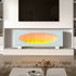 43 Inch 7 Flame Colors Wall Mounted Freestanding Electric Fire Fireplace with WiFi Remote Control
