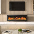 40/50/60 Inch 12 Flame Colors Electric Fire Wall Mounted Freestanding Fireplace Heater with Remote Control