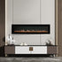 40/50/60 Inch 12 Flame Colors Electric Fire Wall Mounted Freestanding Fireplace Heater with Remote Control
