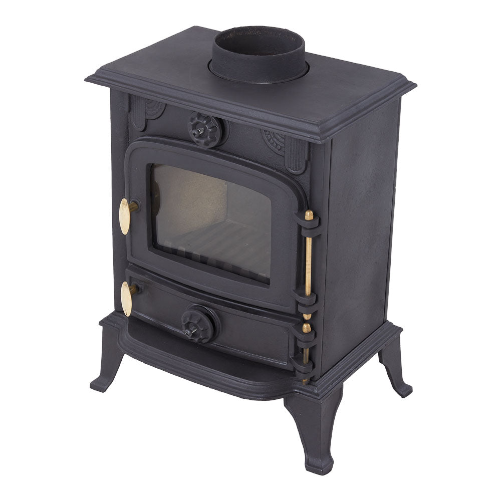5KW Freestanding Cast Iron Wood Burning Stove Fireplace