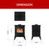 5KW Freestanding Cast Iron Wood Burning Stove Fireplace